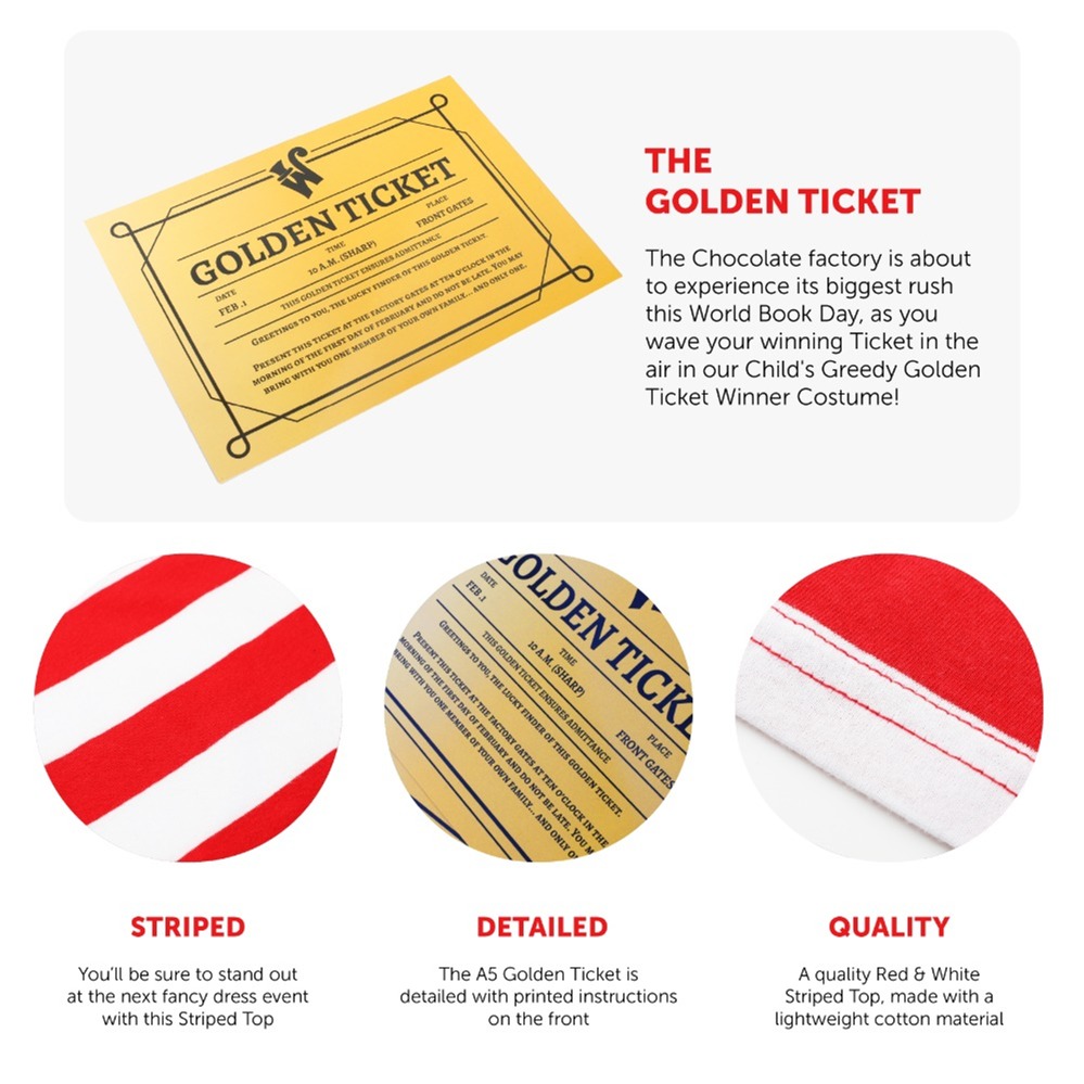 Childs Greedy Ticket Winner Costume