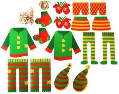 Christmas Decoration Elf Washing Line