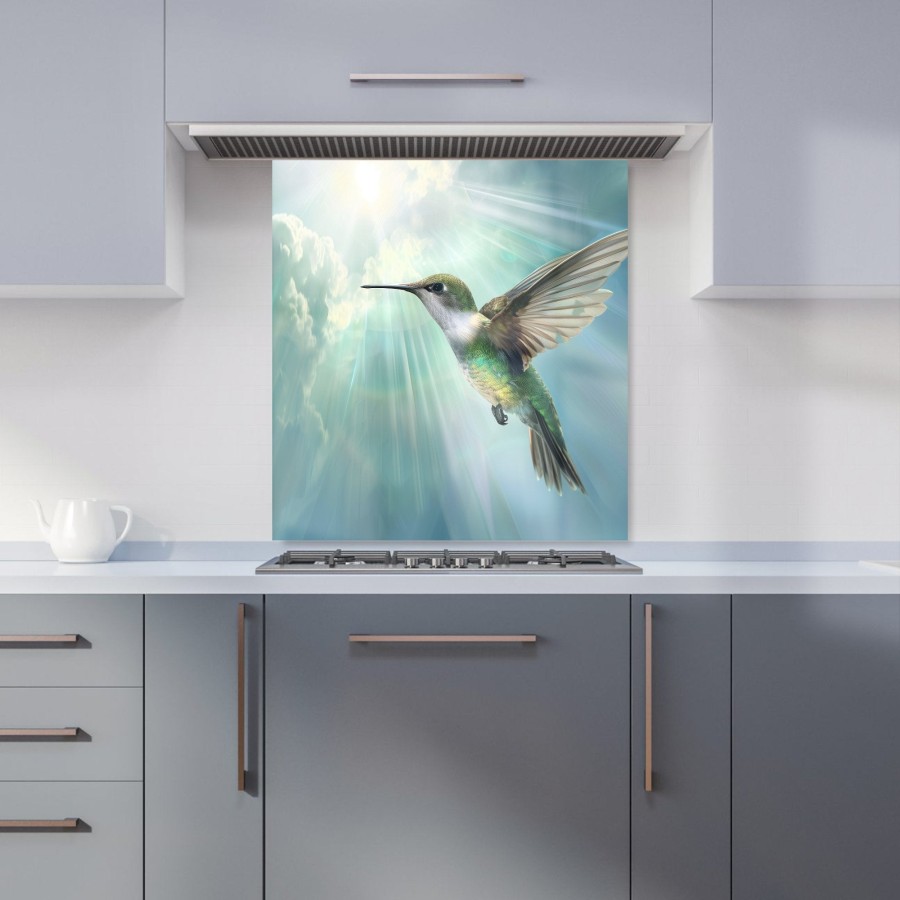 Click to view product details and reviews for Hummingbird In A Beautiful Sky Kitchen Splashback W700mm X H650mm.