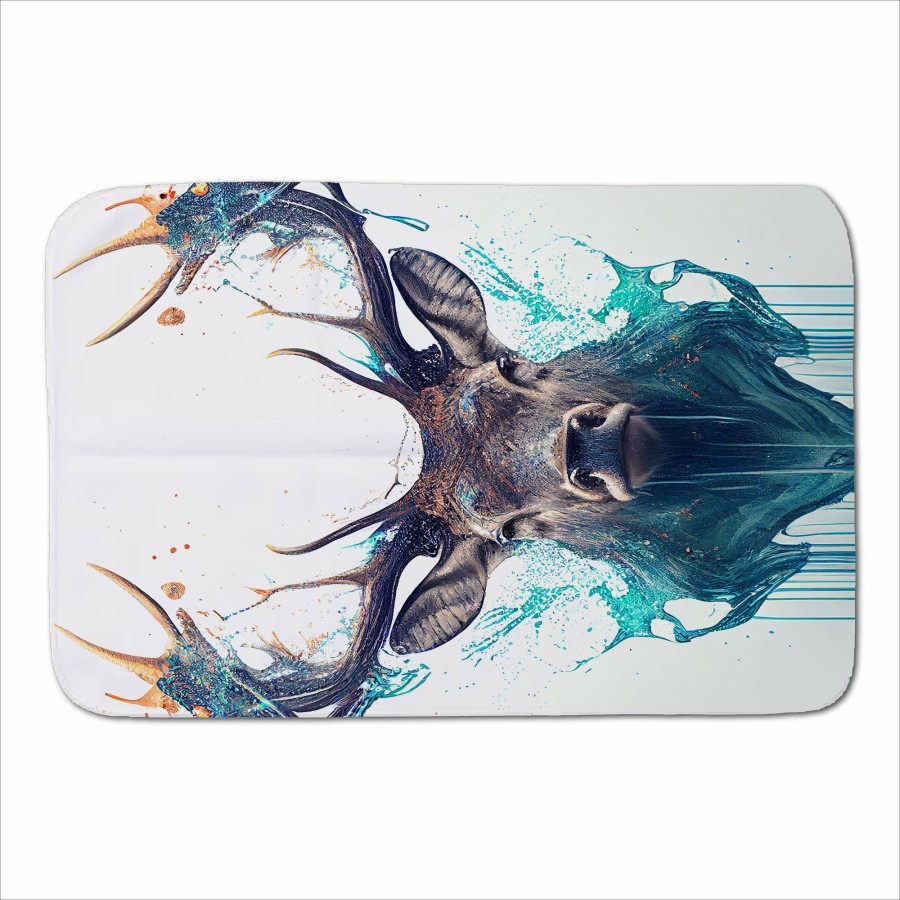 Click to view product details and reviews for Stag Face Splashart Sherpa Blanket.
