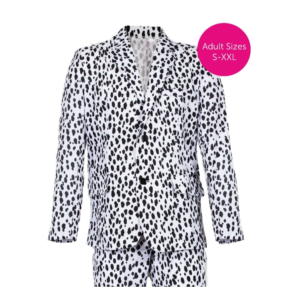 Adults Dalmatian Print Suit