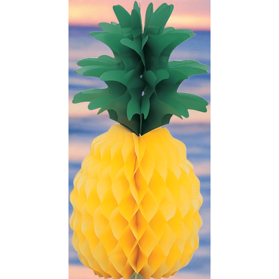 Pineapple Honeycomb Hawaiian Decoration 14 Inches