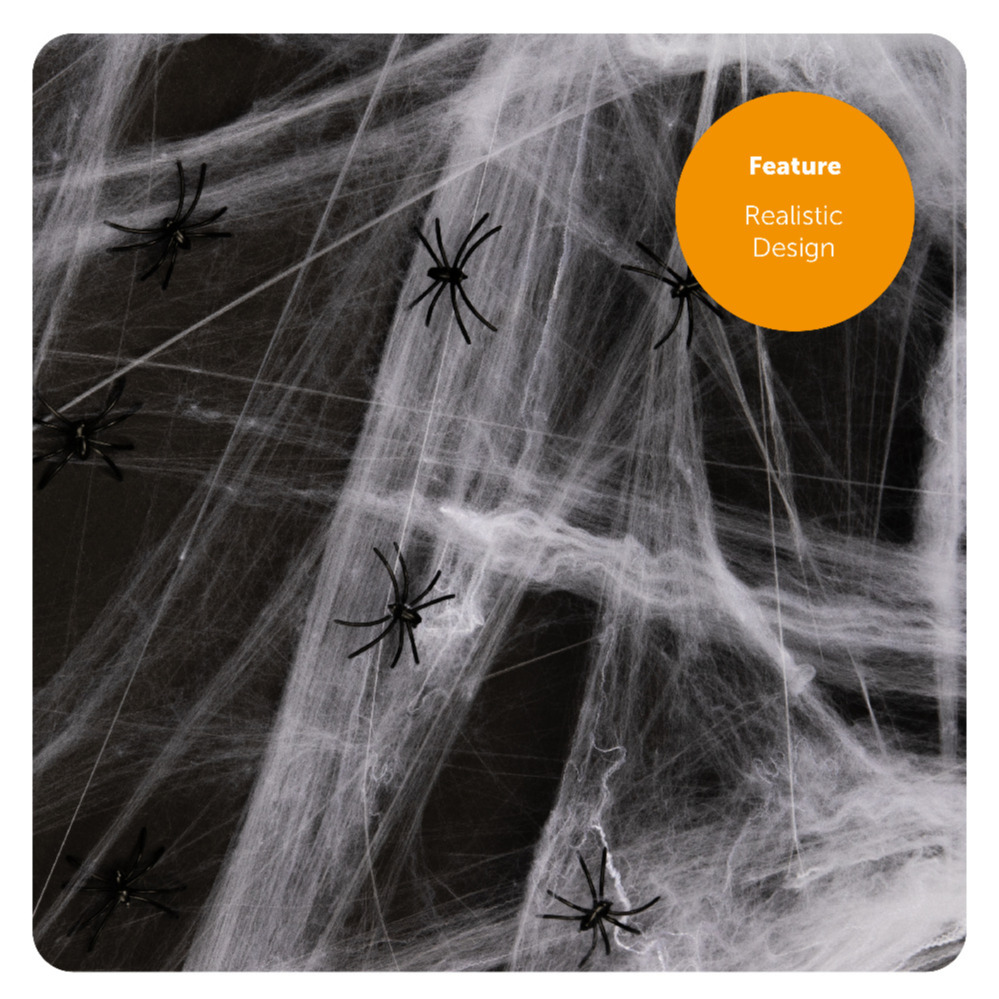 Spider Web Halloween Decoration 200g Stretchable Web