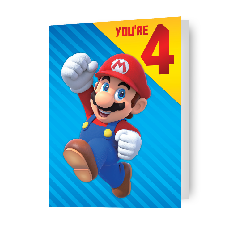 Click to view product details and reviews for Super Mario Age 4 Birthday Card.