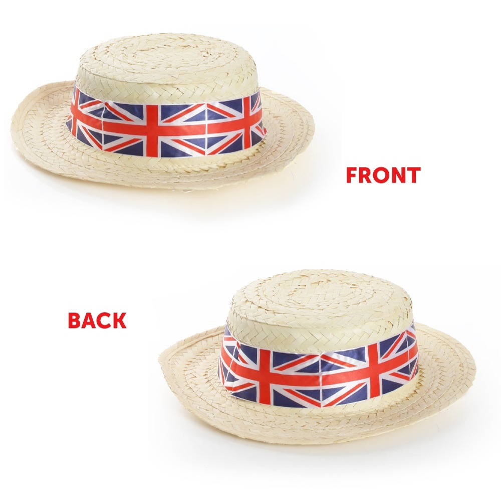 Union Jack Boater Hat