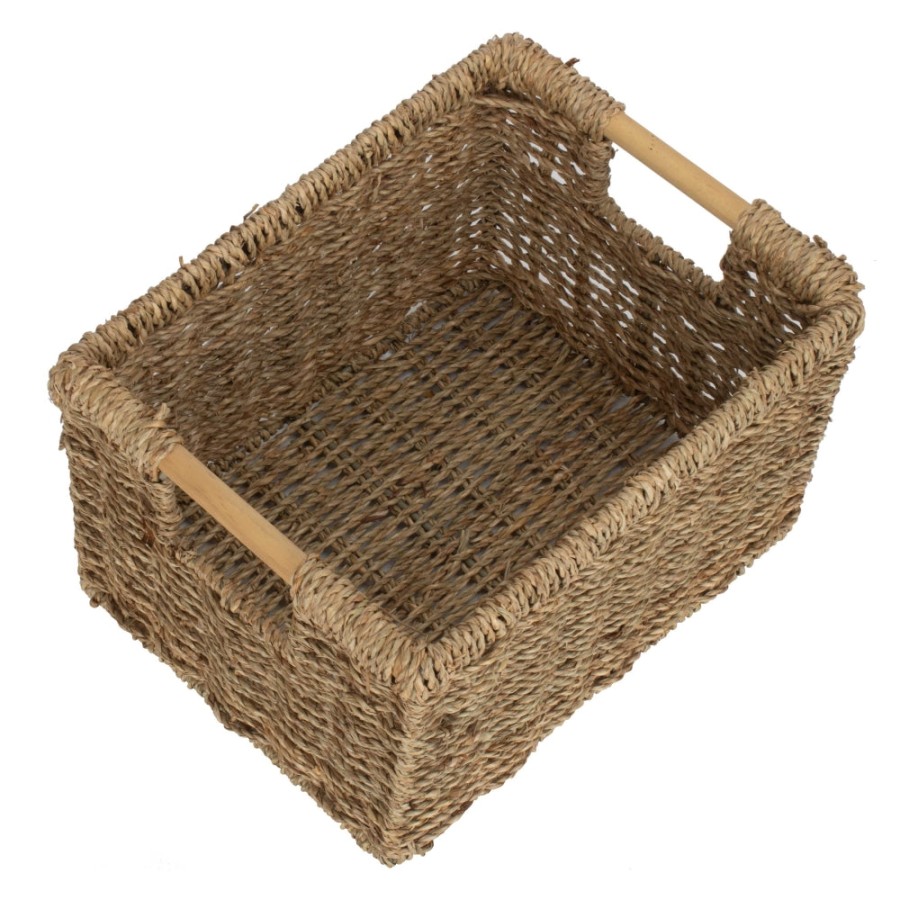 Red Hamper Nordic Seagrass Storage Basket - Medium