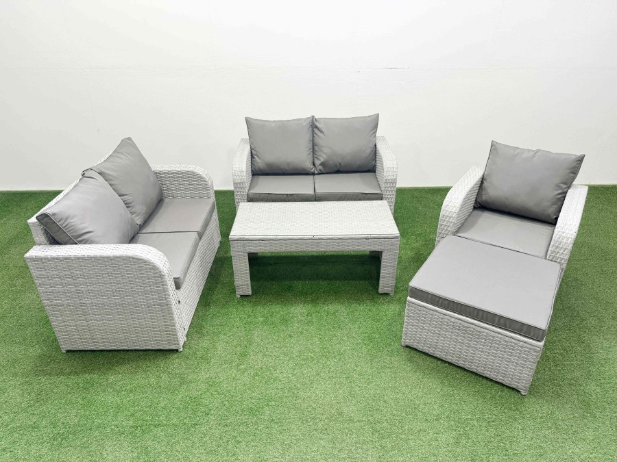 Click to view product details and reviews for Fimous High Back Poly Rattan Garden Furniture Set With Reclining Chair Loveseat Sofa Oblong Coffee Table Indoor Outdoor Patio Set Big Stool Light Gre. Click to view product details and reviews for Fimous High Back Poly Rattan Garden Furniture Set With Reclining Chair Loveseat Sofa Oblong Coffee Table Indoor Outdoor Patio Set Big Stool Light Gre.
