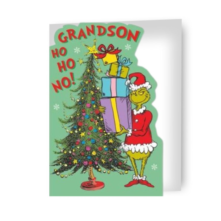 Click to view product details and reviews for The Grinch Grandson Christmas Card.