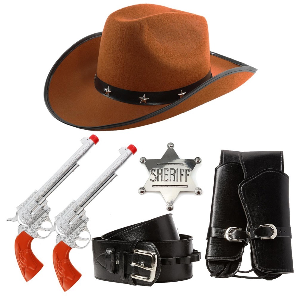 Click to view product details and reviews for Brown Star Studded Cowboy Hat Standard.