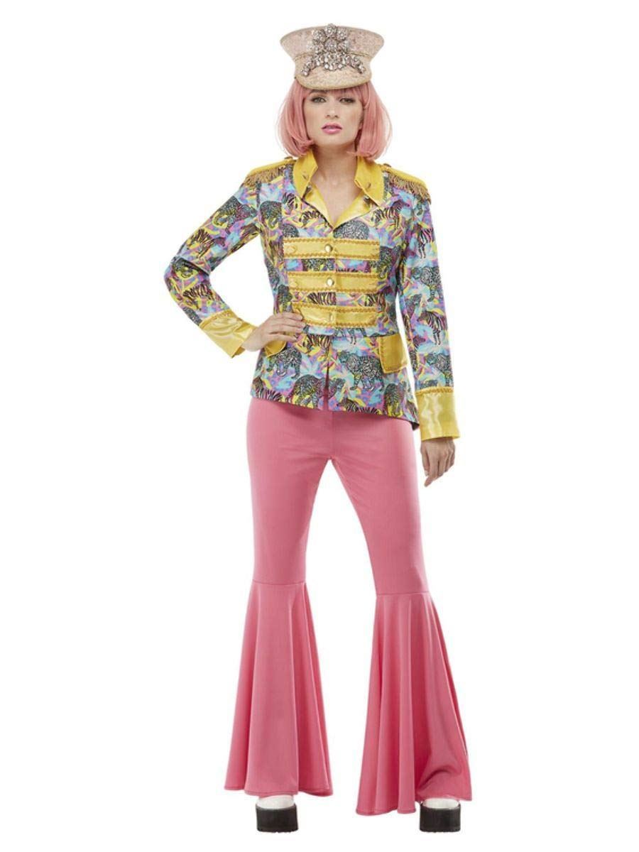 Click to view product details and reviews for Carnival Jacket Blue Yellow Animal Print Design Gold Trim 52208s.