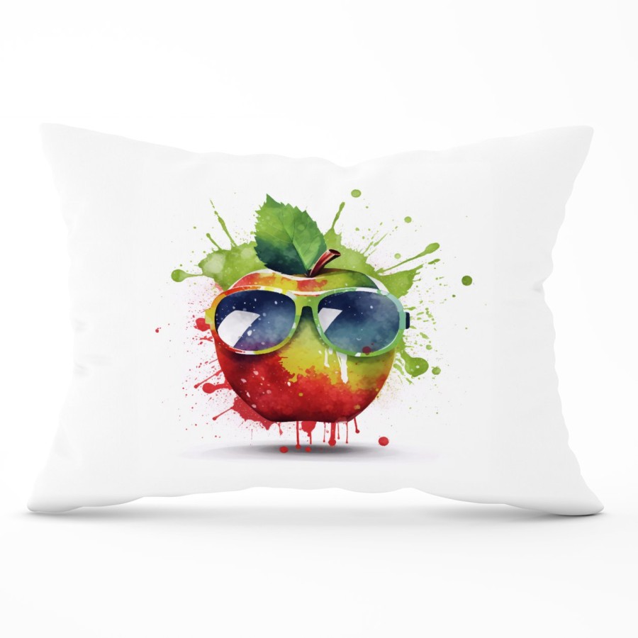 Click to view product details and reviews for Apple In Glasses Splashart Cushions 33cm X 48cm.