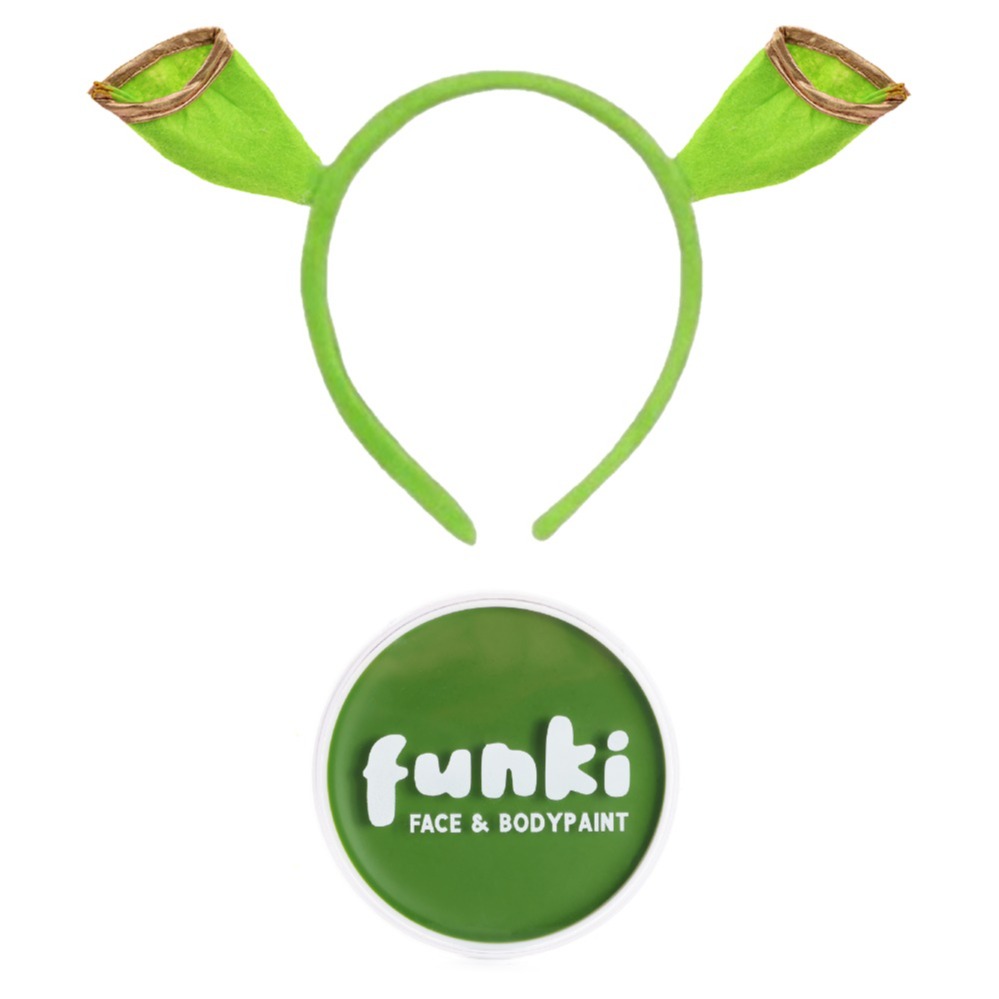 Click to view product details and reviews for Green Ogre Accessory Set 2 Pcs Ears Headband Face Paint.