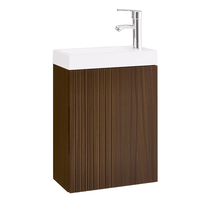 Click to view product details and reviews for Sobuy Bzr196 Br Slim Bathroom Storage Cabinet Wall Mounted Under Sink Bathroom Unit Compact Under Basin Cupboard For Small Bathroom And Toilet 40x22x.