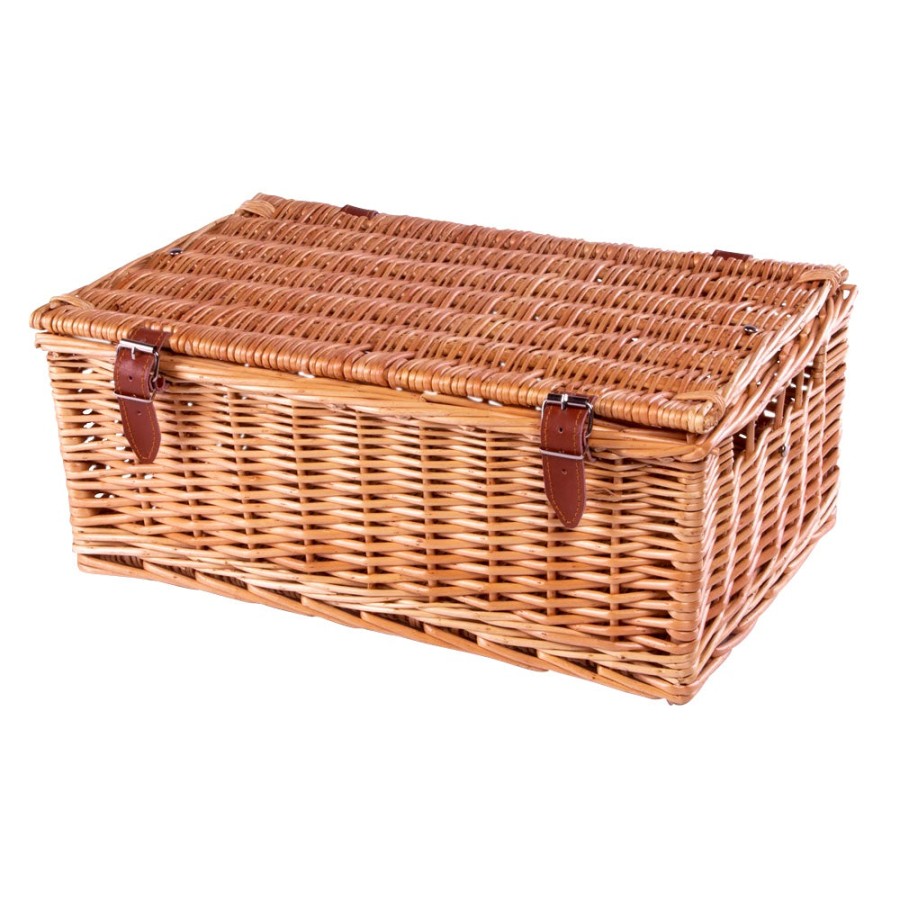 Red Hamper Standard 46Cm Wicker Picnic Basket