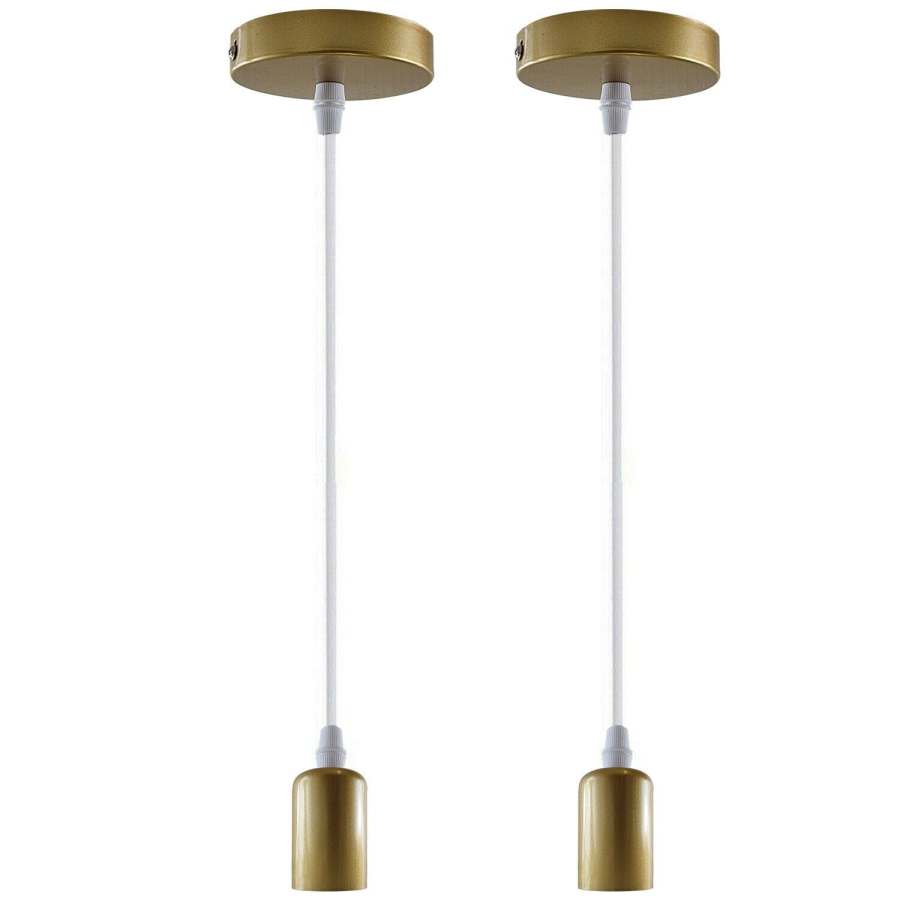 Click to view product details and reviews for Modern Retro E27 Ceiling Pendant Holder Indoor Hanging Suspension Light Fitting Set1206 2pcs Without Bulb.