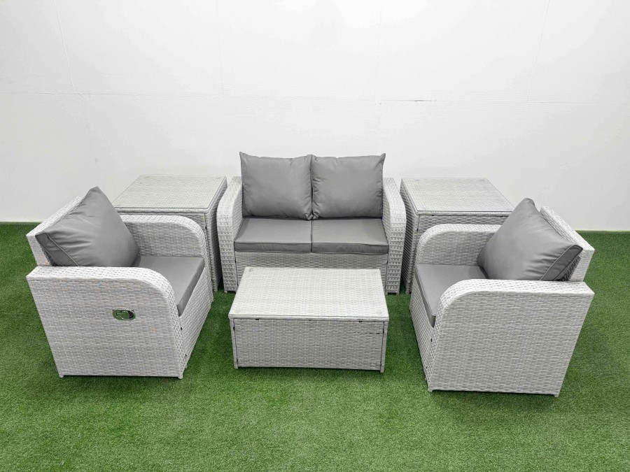 Click to view product details and reviews for Fimous Light Grey Pe Wicker Rattan Garden Furniture Set Sofa Set Reclining Adjustable Chair Rectangular Coffee Table 4 Seater With 2 Side Table. Click to view product details and reviews for Fimous Light Grey Pe Wicker Rattan Garden Furniture Set Sofa Set Reclining Adjustable Chair Rectangular Coffee Table 4 Seater With 2 Side Table.