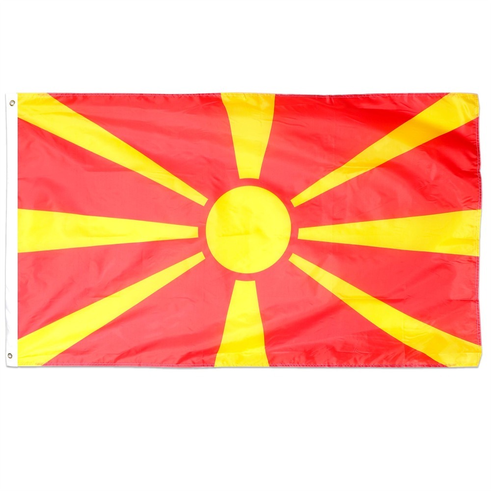 Large 5 x 3ft North Macedonia Flag Flag