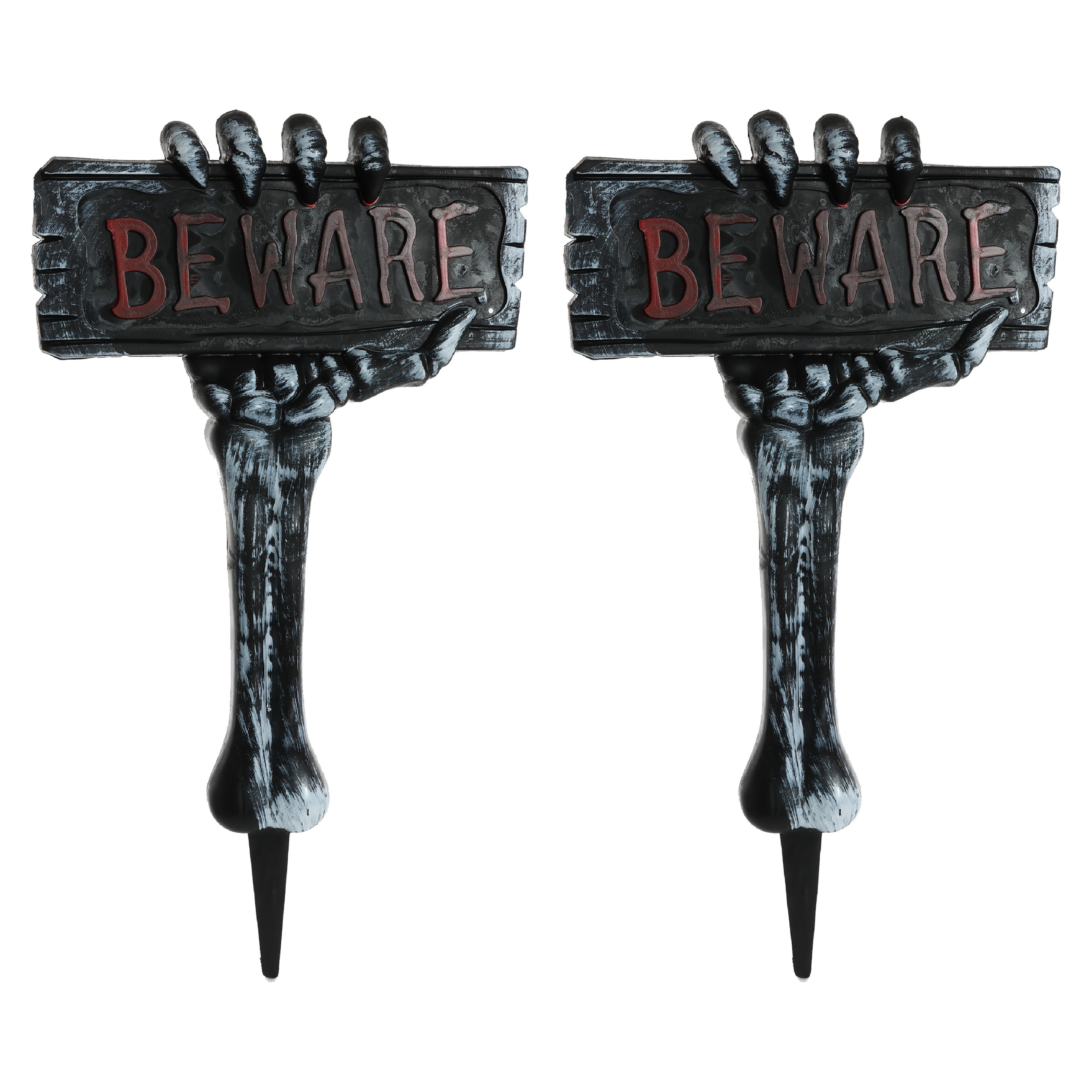 Click to view product details and reviews for Halloween Beware Sign Decoration Pack Of 2.