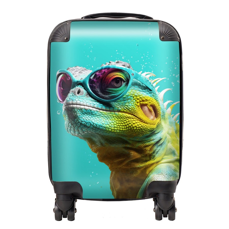 Click to view product details and reviews for Splashart Iguana Wearing Glasses Suitcase Mini Cabin.