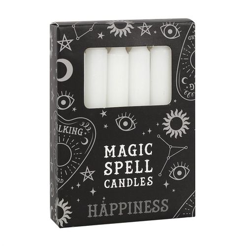 Click to view product details and reviews for Set Of 12 White Happiness Spell Candles.