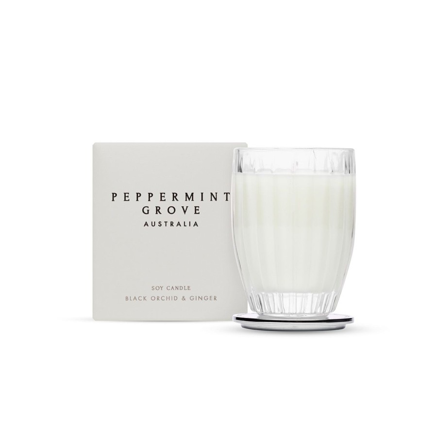 Click to view product details and reviews for Black Orchid Ginger Med Glass Jar.