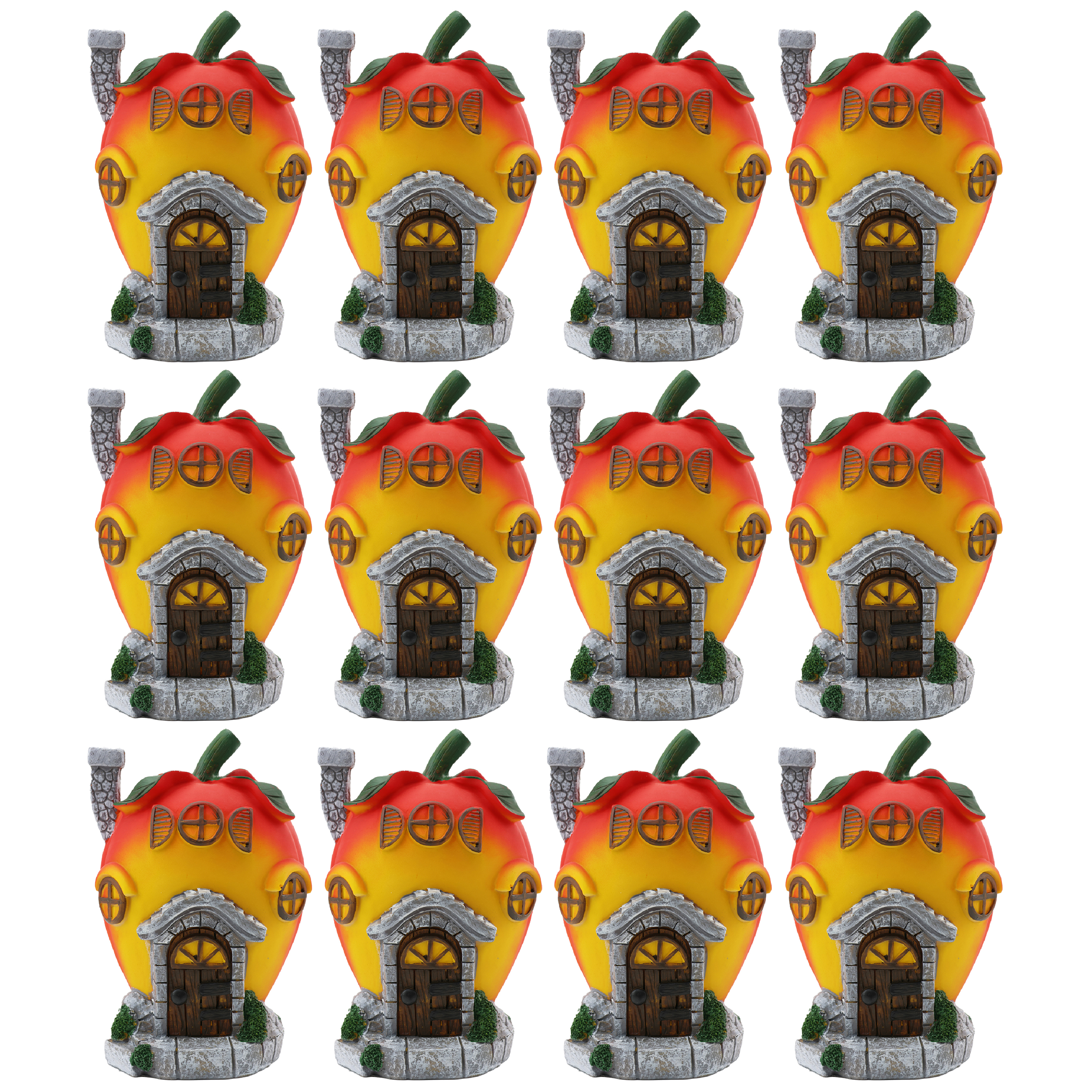 Click to view product details and reviews for Apple Apartment 13x8x20cm Fairy Garden Decor Pack Of 12.