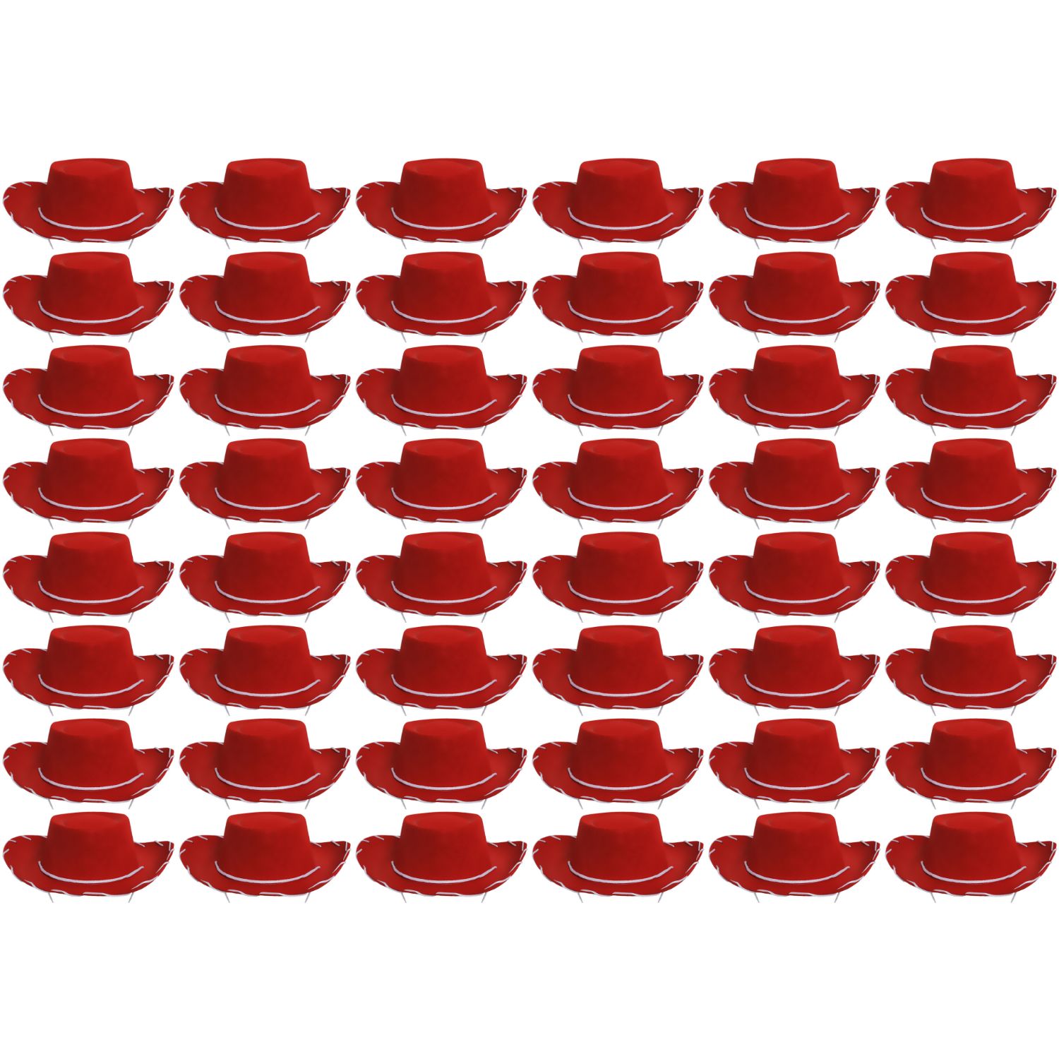 Click to view product details and reviews for Childs Red Cowboy Hat Pack Of 48.