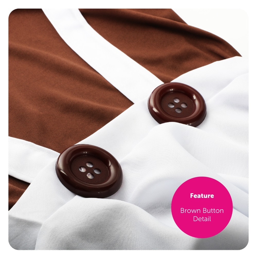 Adult Factory Worker Costume - Wig, Eyebrows, Face Paint & Gloves