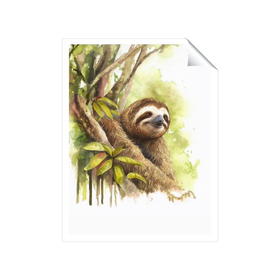 Click to view product details and reviews for Sloth Watercolour Art Prints 8 X 10 No Frame.