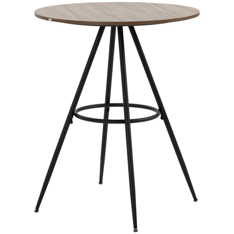 Click to view product details and reviews for Homcom Round Bar Table Kitchen Cafe Table With Fixed Tabletop And Steel Legs.
