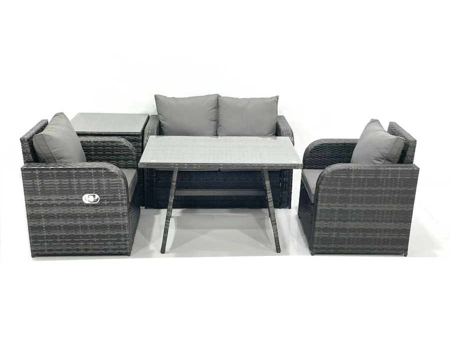 Click to view product details and reviews for Fimous Outdoor Garden Furniture Set Rattan Sofa Dining Table Set With Reclining Chair Side Table Dark Grey Mixed. Click to view product details and reviews for Fimous Outdoor Garden Furniture Set Rattan Sofa Dining Table Set With Reclining Chair Side Table Dark Grey Mixed.