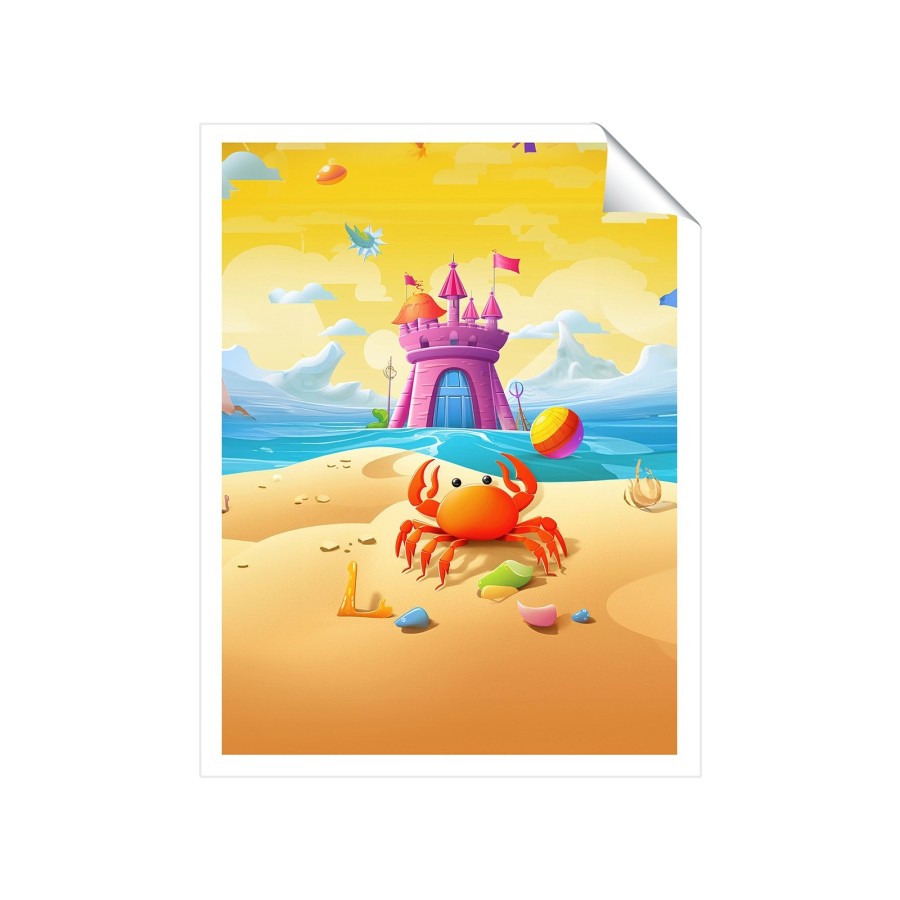 Click to view product details and reviews for Orange Crab On A Beach Holiday Art Prints 8 X 10 No Frame.