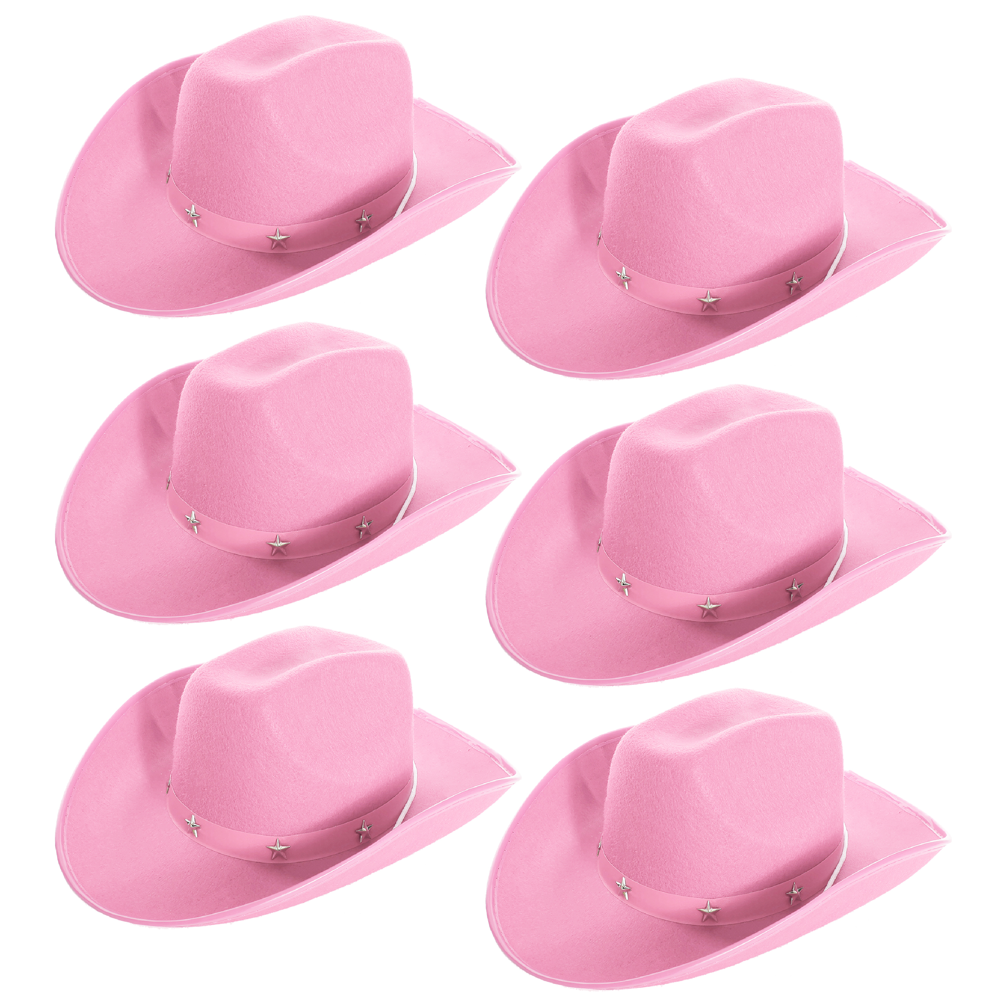 Click to view product details and reviews for Childs Pink Studded Cowboy Hat Pack Of 6.