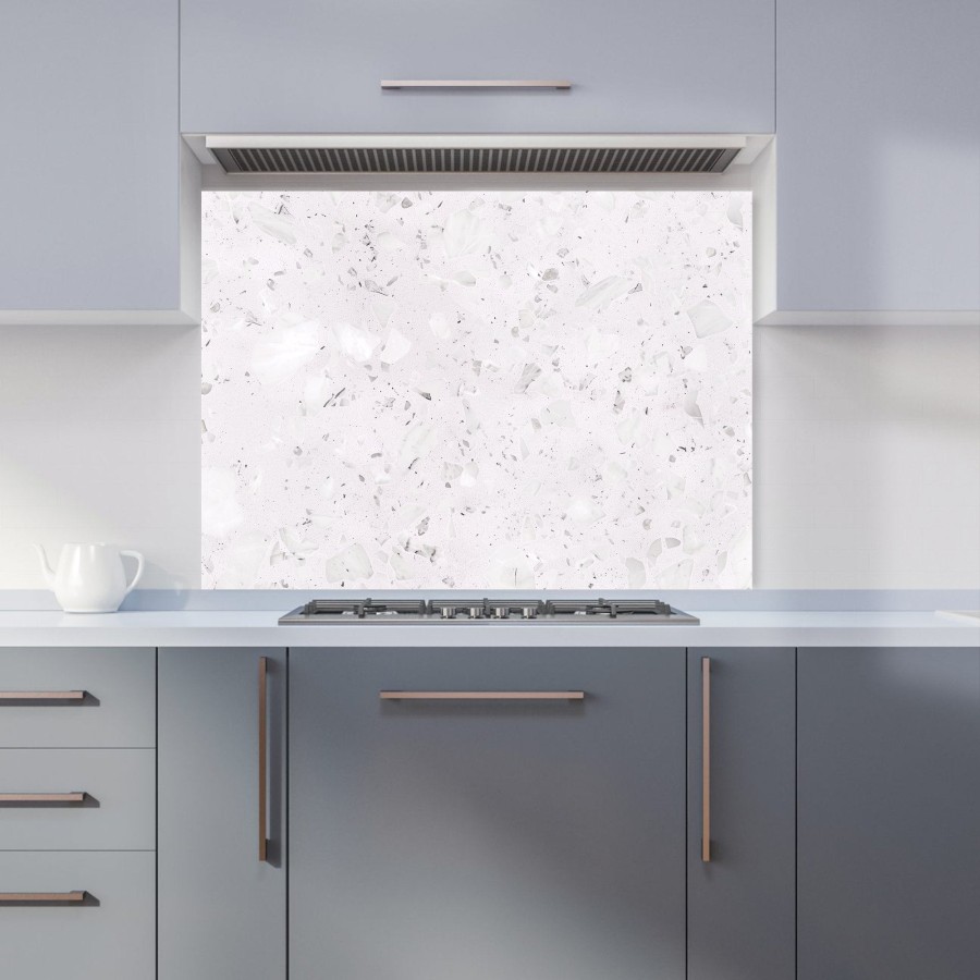 Click to view product details and reviews for Icy White Quartz Effect Kitchen Splashback W595mm X H745mm.