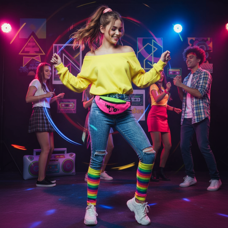 Click to view product details and reviews for Wicked Costumes 80s Retro Neon Bum Bag Adjustable Festival Waist Pack. Click to view product details and reviews for Wicked Costumes 80s Retro Neon Bum Bag Adjustable Festival Waist Pack.