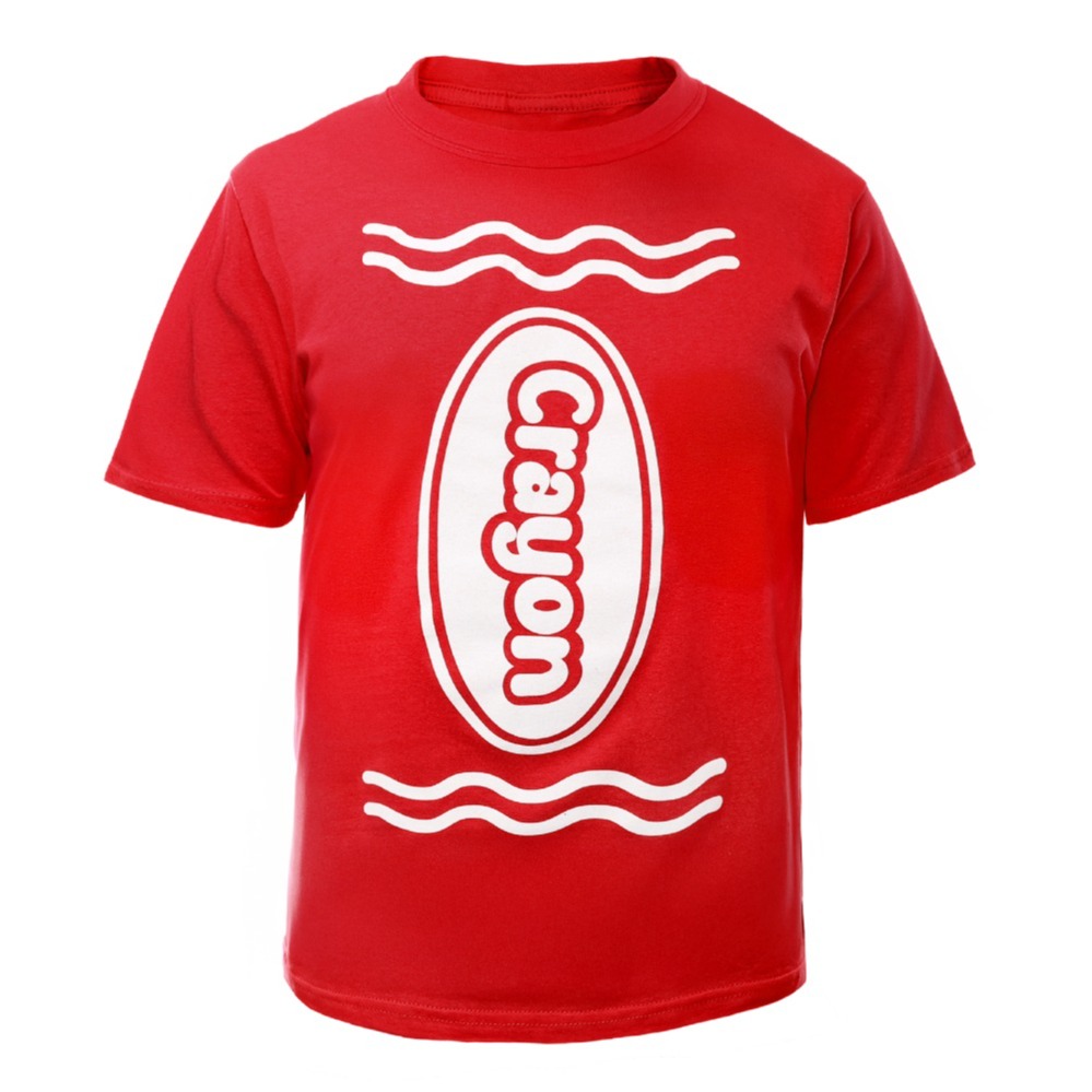 Click to view product details and reviews for Kids Red Crayon T Shirt – Fun Costume Top Large.