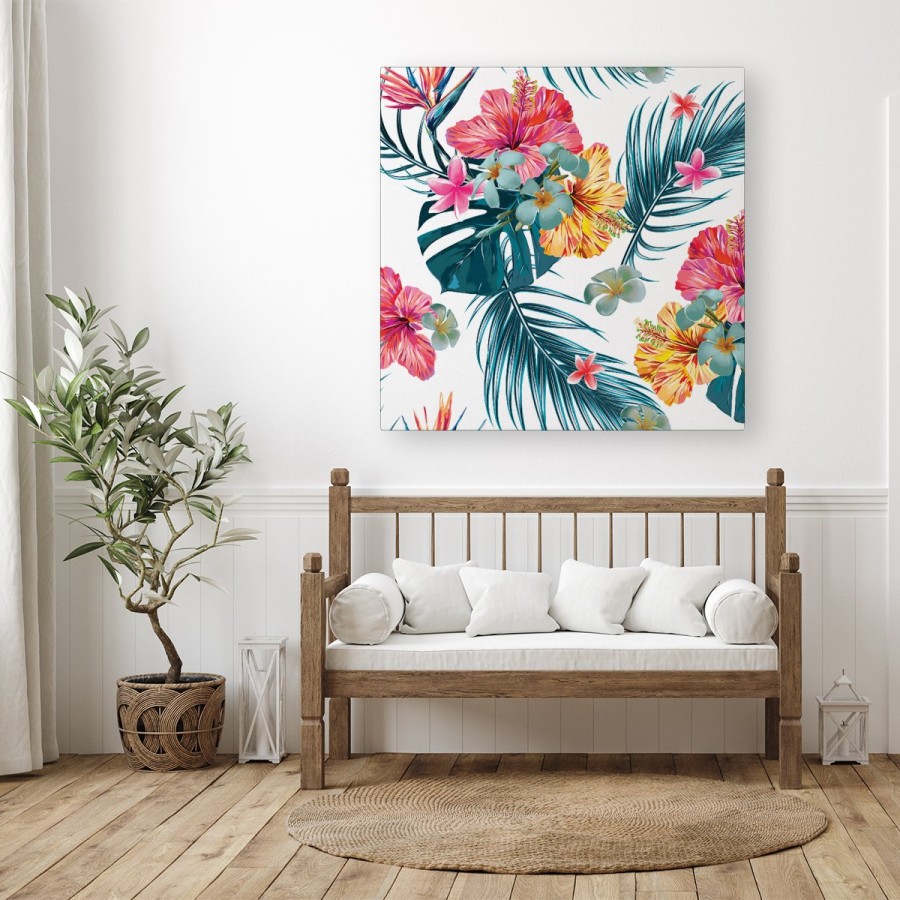 Click to view product details and reviews for Spring Summer Flowers Canvas Medium 16 X 16.
