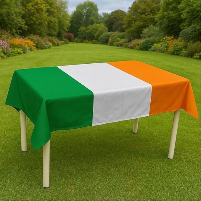 Ireland Flag Table Cover | Irish St Patricks Day | 3 X 5FT Polyester Table Cover