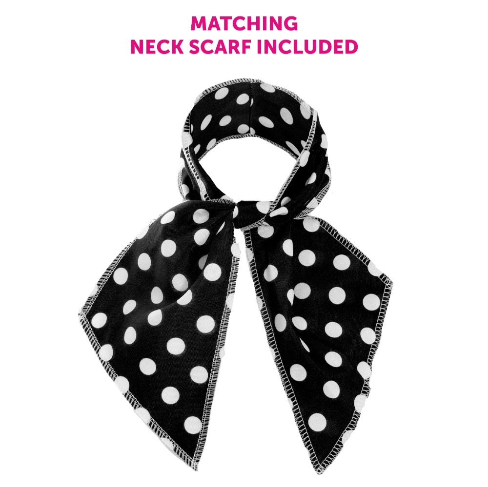 Childs Short Polka Dot Skirt - Black/White