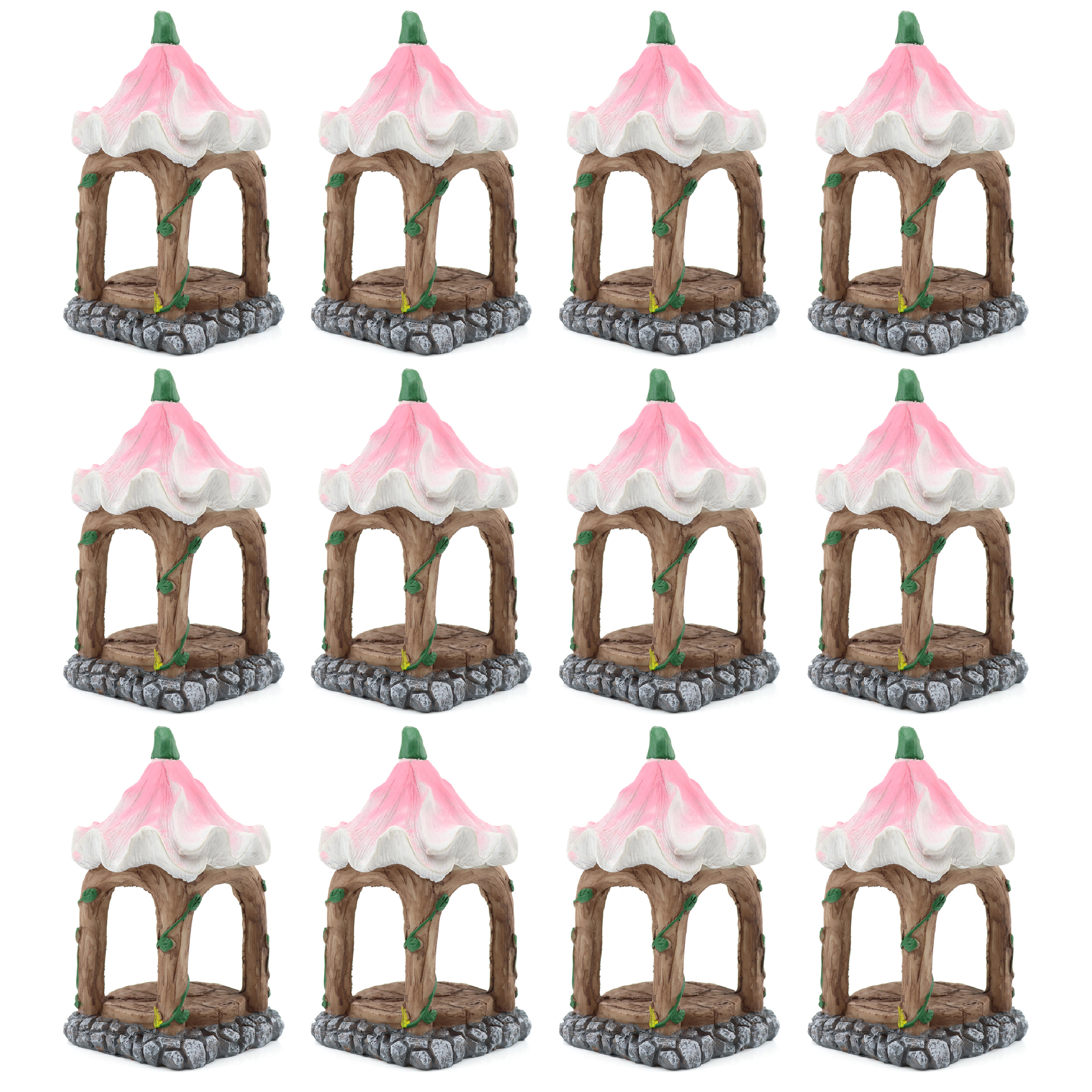 Click to view product details and reviews for Flower Pavilion 18x10x10cm Fairy Garden Decor Pack Of 12.