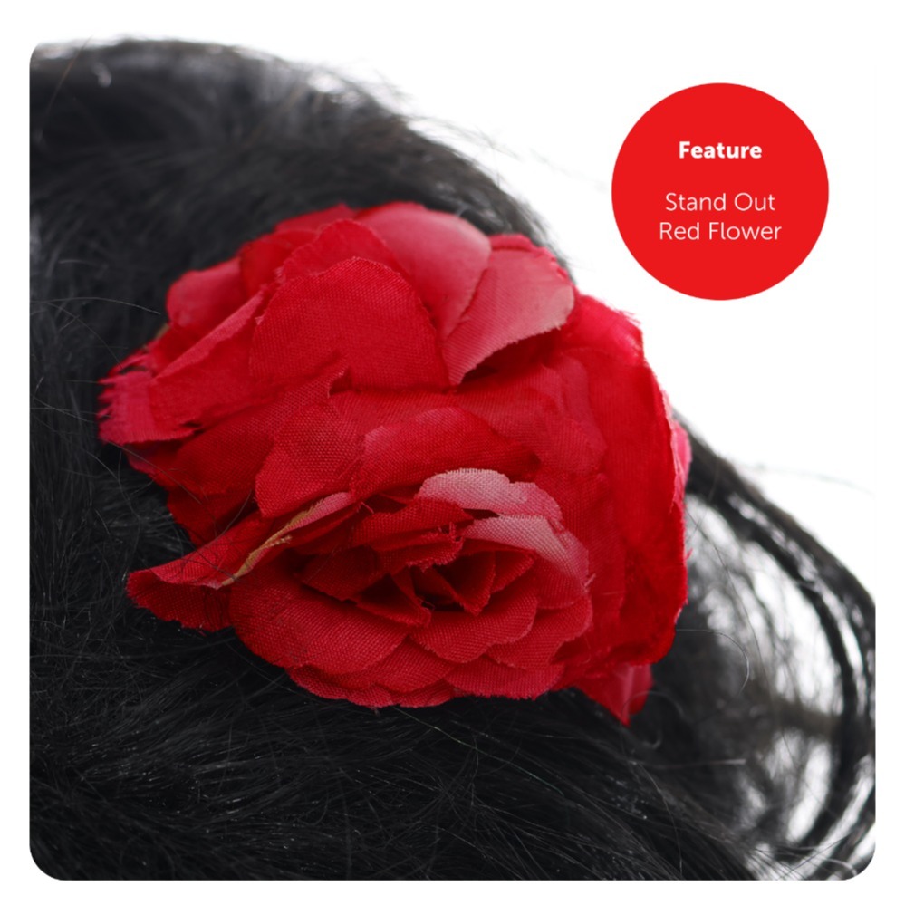 2000's Singer Accessory Set - Beehive Wig, Red Lipstick, Fake Cigarettes & Inflatable Champagne Bottle