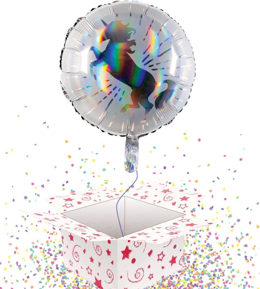 Click to view product details and reviews for Unicorn Foil Balloon Balloon In A Box 45cm.
