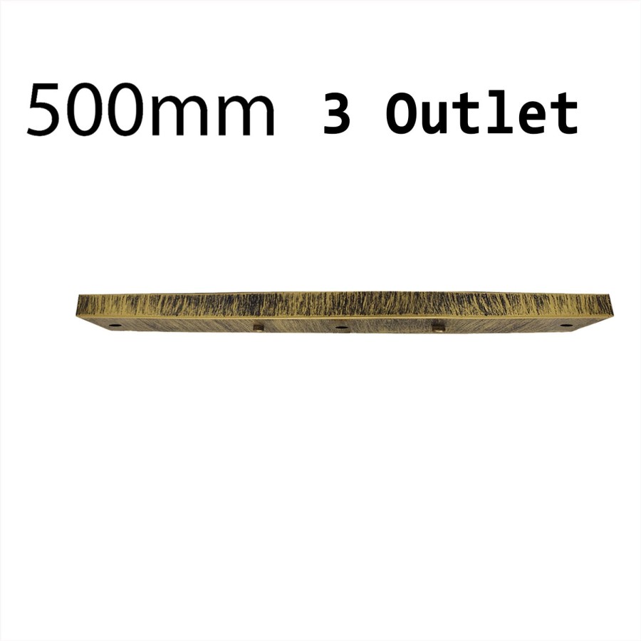 Click to view product details and reviews for 3 Outlet Ceiling Rose Pendant Lighting Fixture 50cm X 6cm Metal Fitting 4956 Brushed Brass.