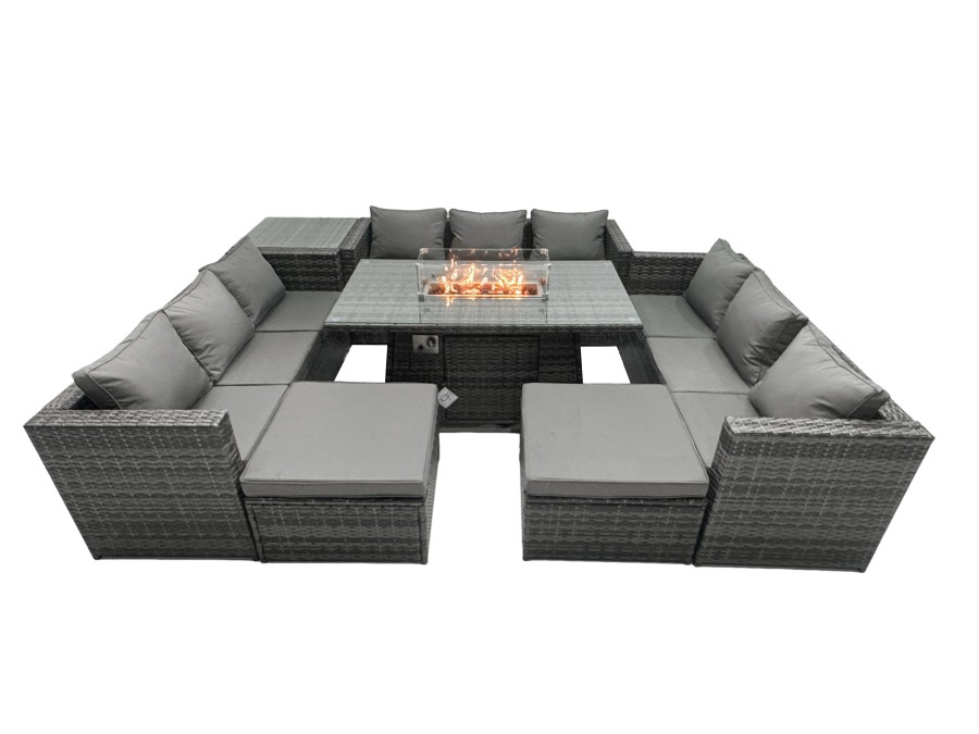 Click to view product details and reviews for Fimous Rattan Garden Furniture Firepit Set Outdoor 10 Seater Patio Dining Sets With Glass Top Dining Table Side Tables. Click to view product details and reviews for Fimous Rattan Garden Furniture Firepit Set Outdoor 10 Seater Patio Dining Sets With Glass Top Dining Table Side Tables.