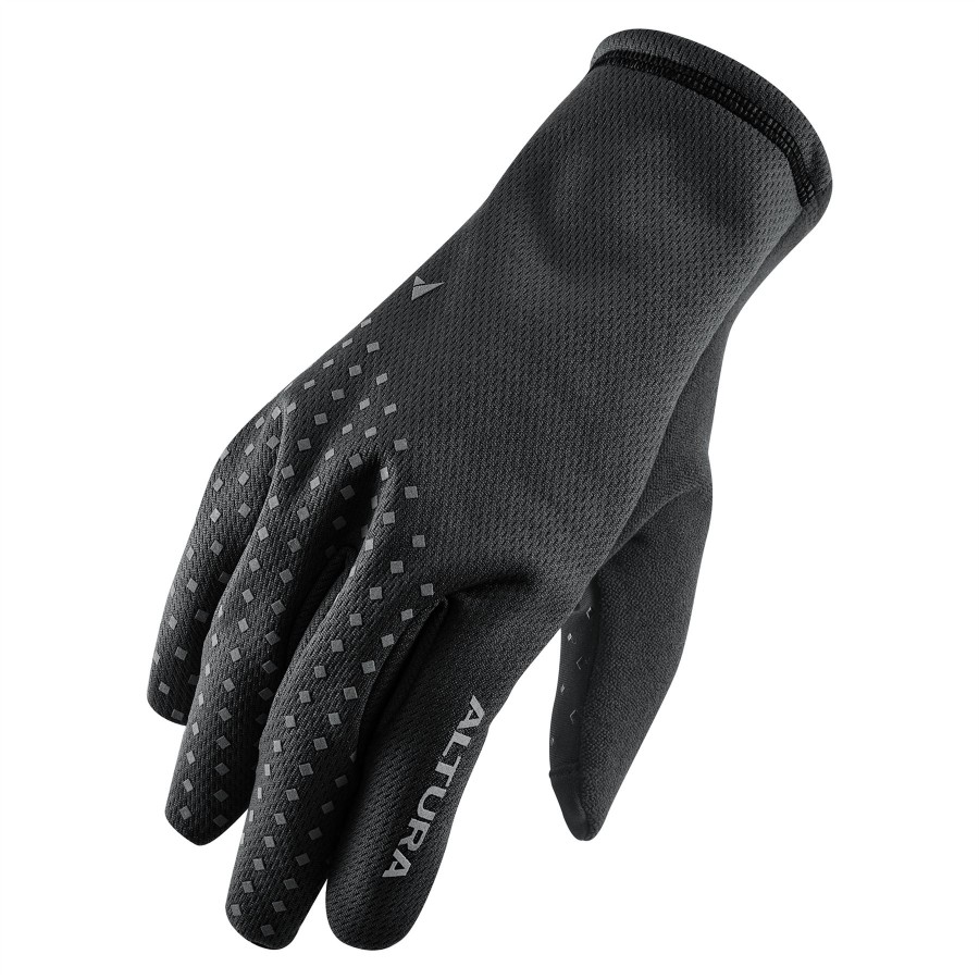 ALTURA NIGHTVISION UNISEX WINDPROOF FLEECE CYCLING GLOVES 2021: BLACK XL - AL18FLEWIN1-BL-XL