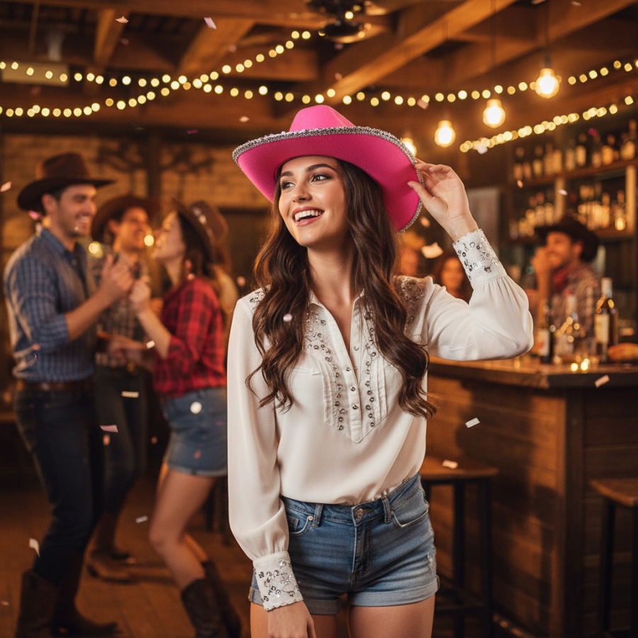 Click to view product details and reviews for Wicked Costumes Texan Cowgirl Hat Hot Pink With Silver Sequins. Click to view product details and reviews for Wicked Costumes Texan Cowgirl Hat Hot Pink With Silver Sequins.