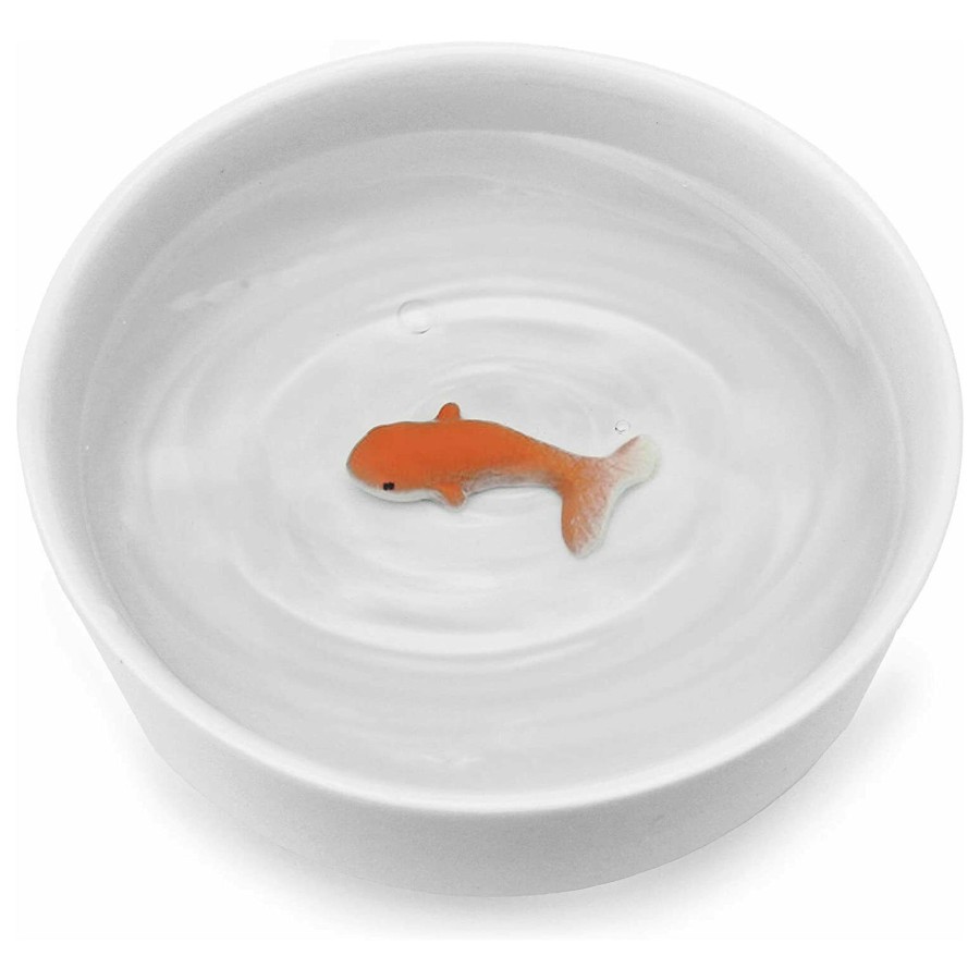 Click to view product details and reviews for Goldfish Ceramic Water Bowl For Cats.