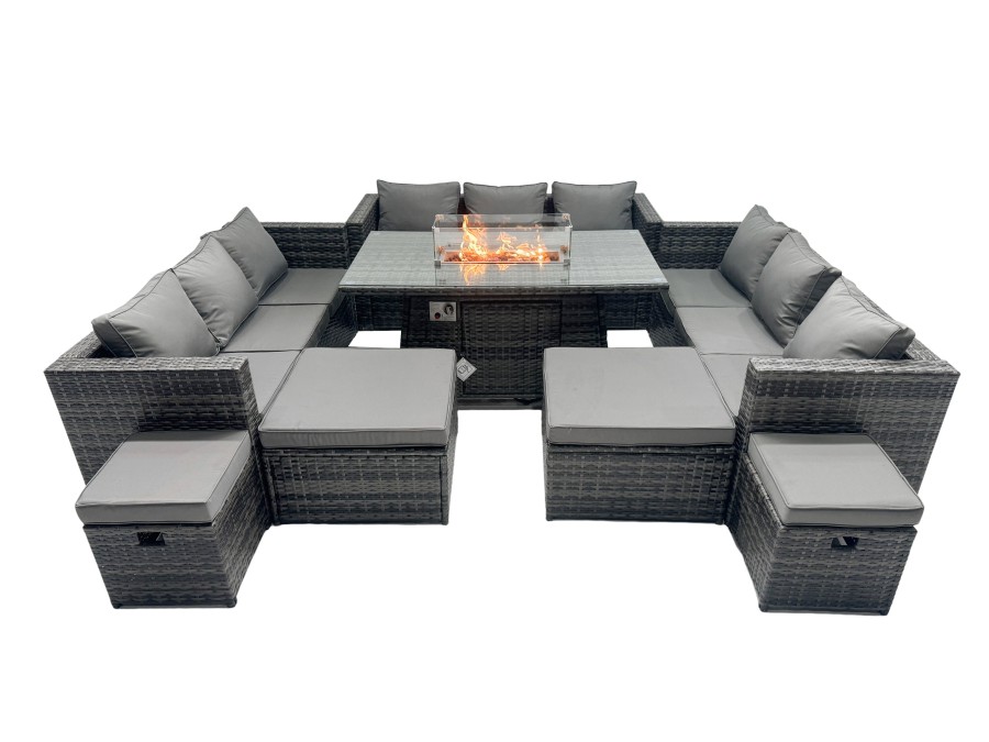 Click to view product details and reviews for Fimous Rattan Garden Furniture Firepit Dining Set 13 Seater Lounge Sofa Table Set With 4 Footstools. Click to view product details and reviews for Fimous Rattan Garden Furniture Firepit Dining Set 13 Seater Lounge Sofa Table Set With 4 Footstools.