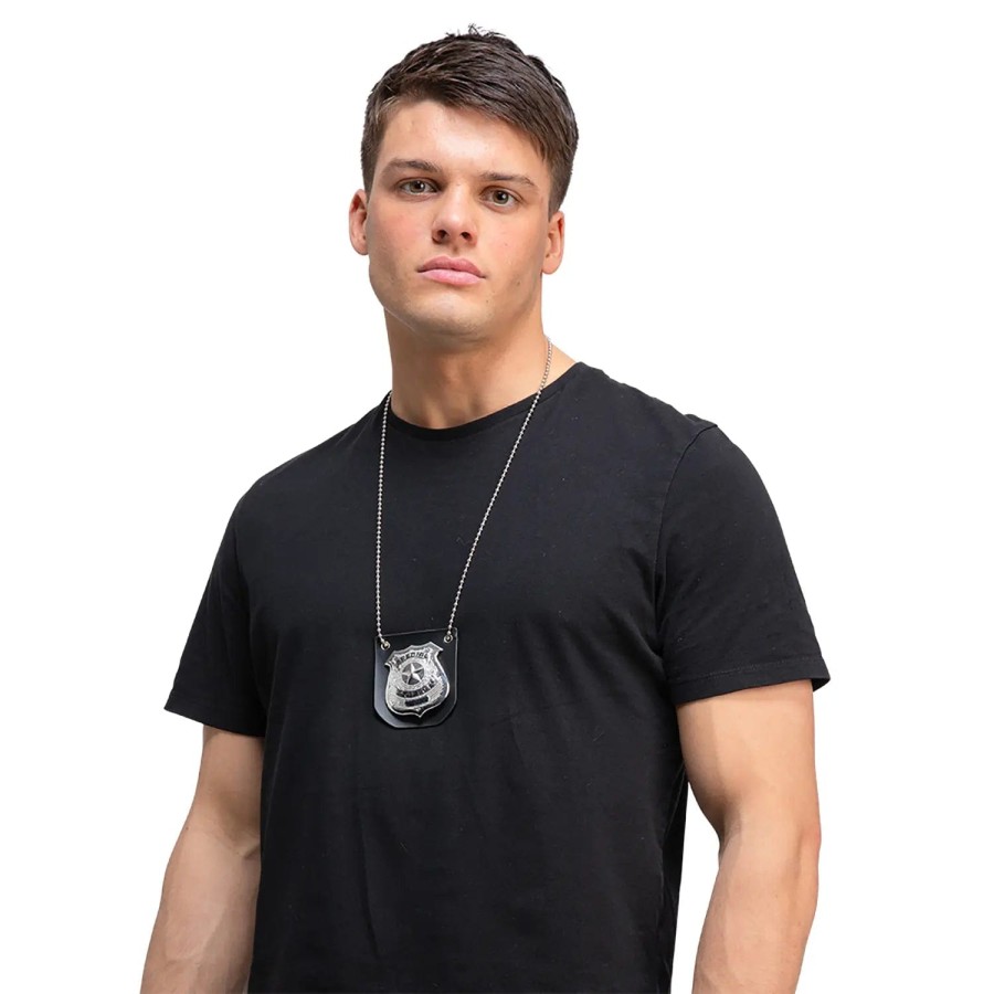 Click to view product details and reviews for Police Badge On Chain Necklace Us Officer Cop Fancy Dress.