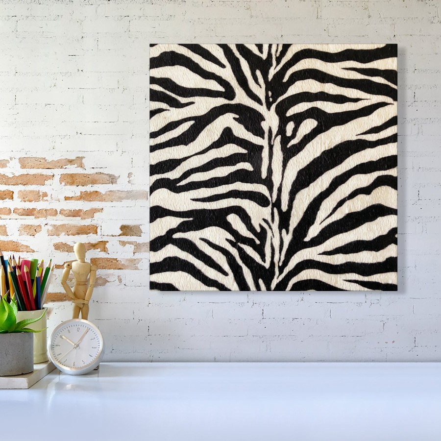 Click to view product details and reviews for White Tiger Print Canvas Large 30 X 30.